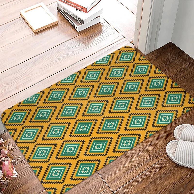 Boho Pattern Vintage Door Mats Anti-Slip Polyester Bathroom Shower Carpets Kitchen Bedroom Floor Foot Rug Home Entrance Decor