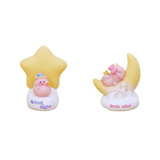 Star Moon Lamp Creative Shape Decorative Fine Texture Convenient Night Light Feeding Lamp Baby Sleeping Child Toy Home Supplies