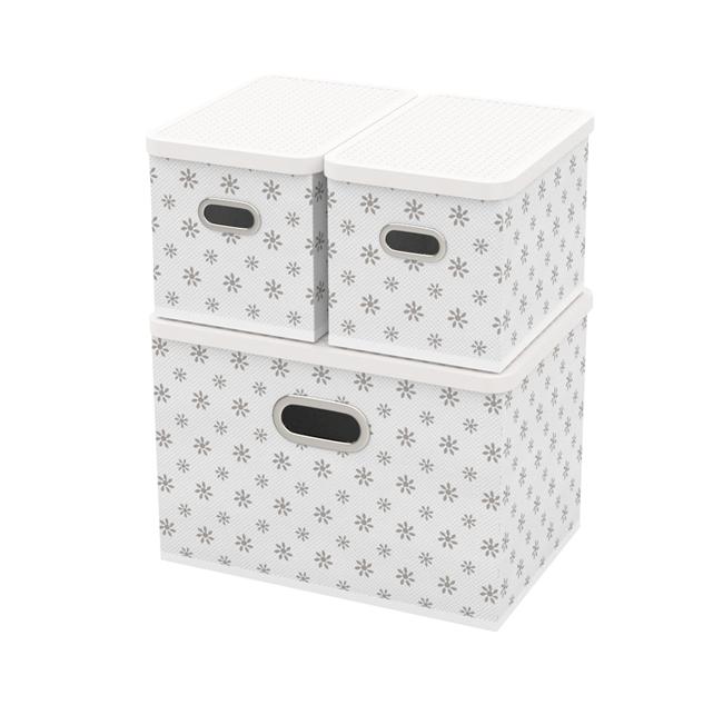 Storage Boxes With Lid 3 Pcs.