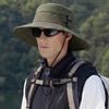 Fisherman Hat Adjustable Size Wide Brim Quick Drying Bucket Hat with Compass Design Foldable Outdoor Sun Protection Hat