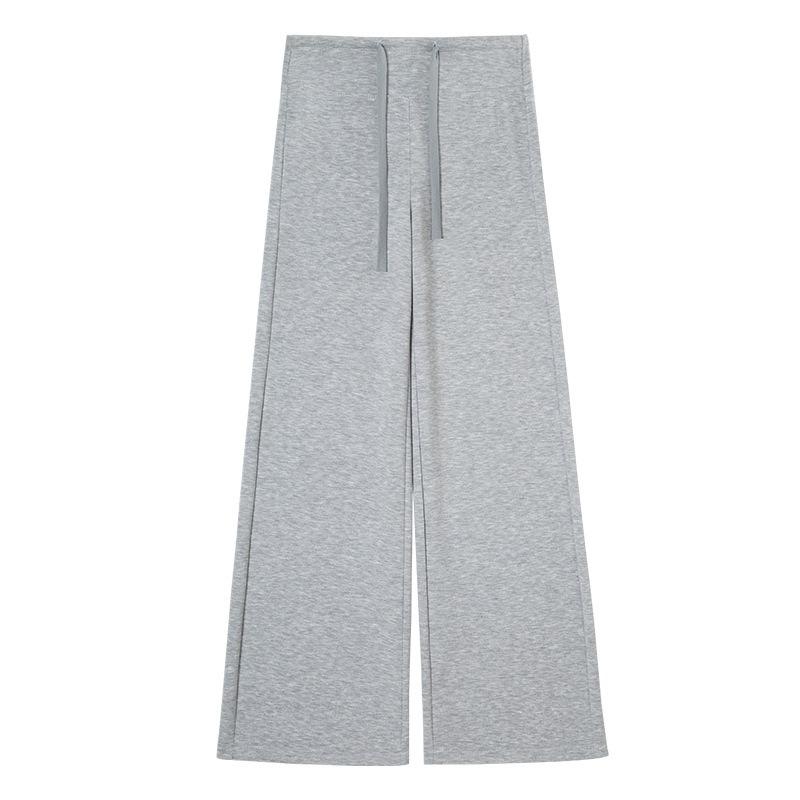 Black Sweatpants Women's New High-waisted Loose Straight Wide-leg Pants Small Casual Sweatpants