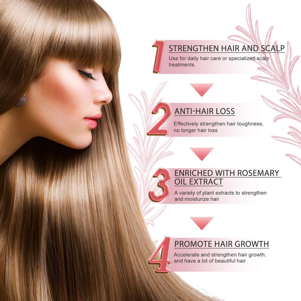 Hair Care Essential Oil, Moisturizes Hair Roots, Thickens & Strengthens Hair, Improves Dry & Frizzy Hair, Effective Hair Protection & Stabilization