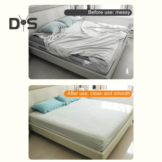 Suport de cearșaf de pat cu bandă de blocare 4 bucăți de cearșaf de pat cu bandă de blocare, pentru utilizare grea, ține cearșafurile strânse, colț, cearșaf de pat, curea, clemă de fixare, se potrivește tuturor dimensiunilor de saltele