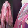 Shiny Laser Tulle Transparent Organza Dresses Fabric Handmade Materials Organza Fabrics  Stage