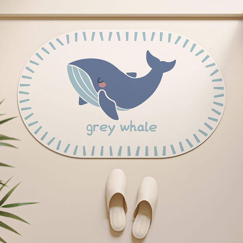 Bathroom non-slip floor mat, anti-drop diatom mud quick-drying toilet, shower board, foot mat, toilet door mat