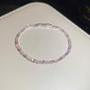 Korean Zircon Square Link Bracelet With Elegant Geometric Design For Women