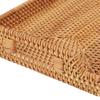 Side Handles Tray with Handles Woven Craft Decorative Tray Easy To Carry Serving Tray  Living Room
