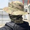 Taktická maskovací čepice Vojenská čepice Armádní čepice Pánské Dámské Venkovní Sportovní Sluneční Boonie Kbelík Rybářské Turistické Lovné Lezecké Čepice