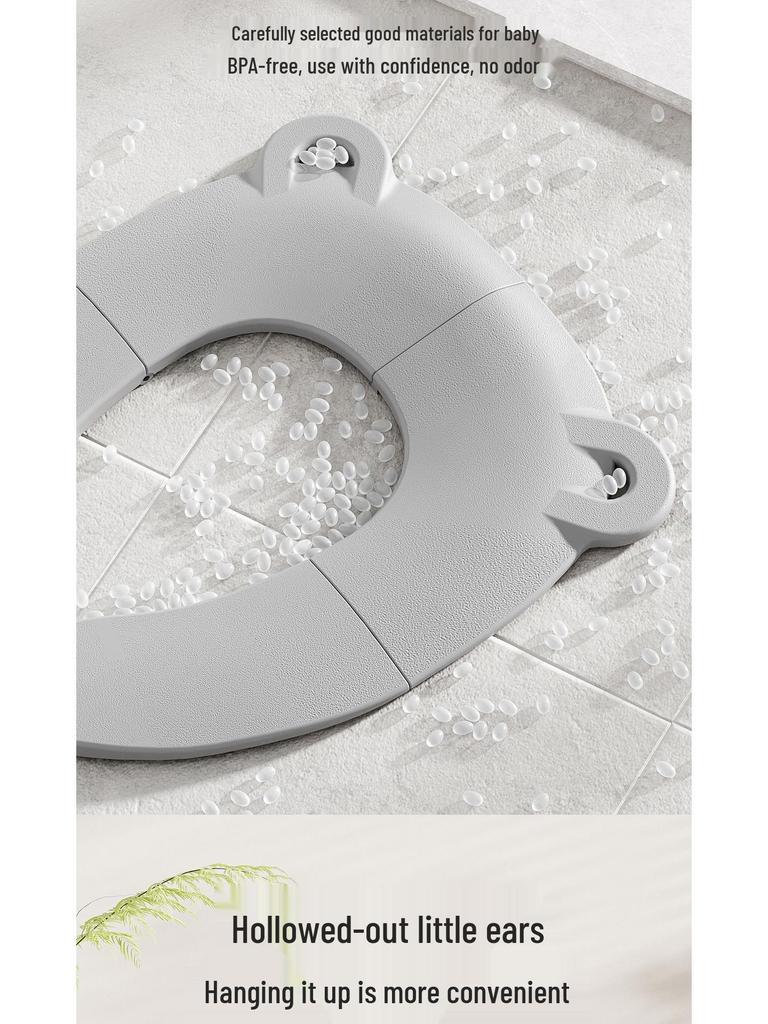 Compact Children's Travel Toilet Seat Pad - Foldable for Easy Storage