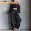 Women's Fashion Casual Long Sleeve Pants Suits