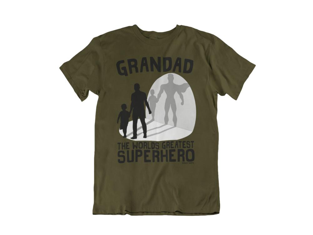 

Grandad Favourite Superhero Mens T-Shirt Grandson Christmas Gift For Grampy xmas 4XL