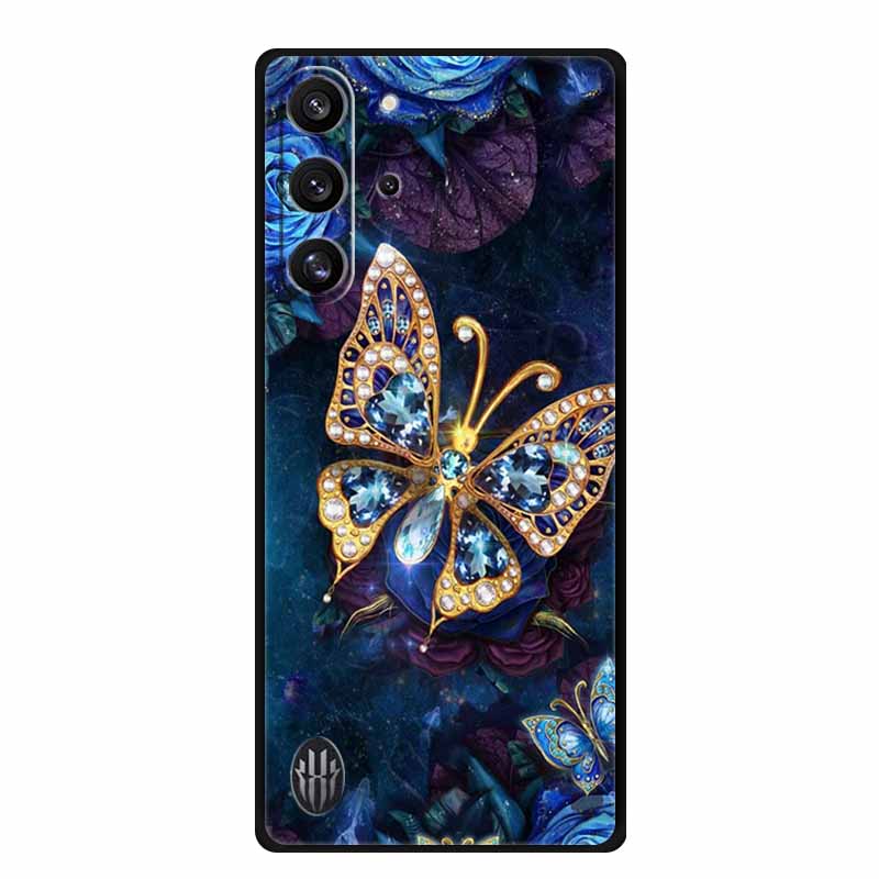 Für ZTE nubia Red Magic 10 Pro 5G Hülle Tiere Weiches Silikon TPU Handyhüllen Rückseite für REDMAGIC 10 Pro+ Mode Wolf Fundas
