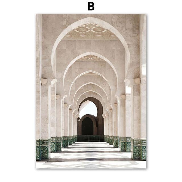 Grains of Sand Arches Grass Reed Palm Cactus Giraffe Nordic Wall Art For Living Room Dec Canvas Painting Poster Print Wall Decor No Frame