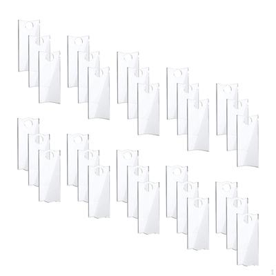 30 Pieces Acrylic Name Tags for Cup, Cup Nameplates Lid Identification Set