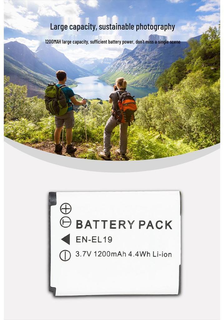 ENEL19 Camera Battery for S6600, S3100, S3200, S2500, S2600, S4150 Models