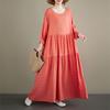 DIMANAF Neu 2026 Damen Übergröße Frühling Sommer Strand Mode Dame Langes Kleid Locker Übergröße Maxi Blumendruck Schwarz