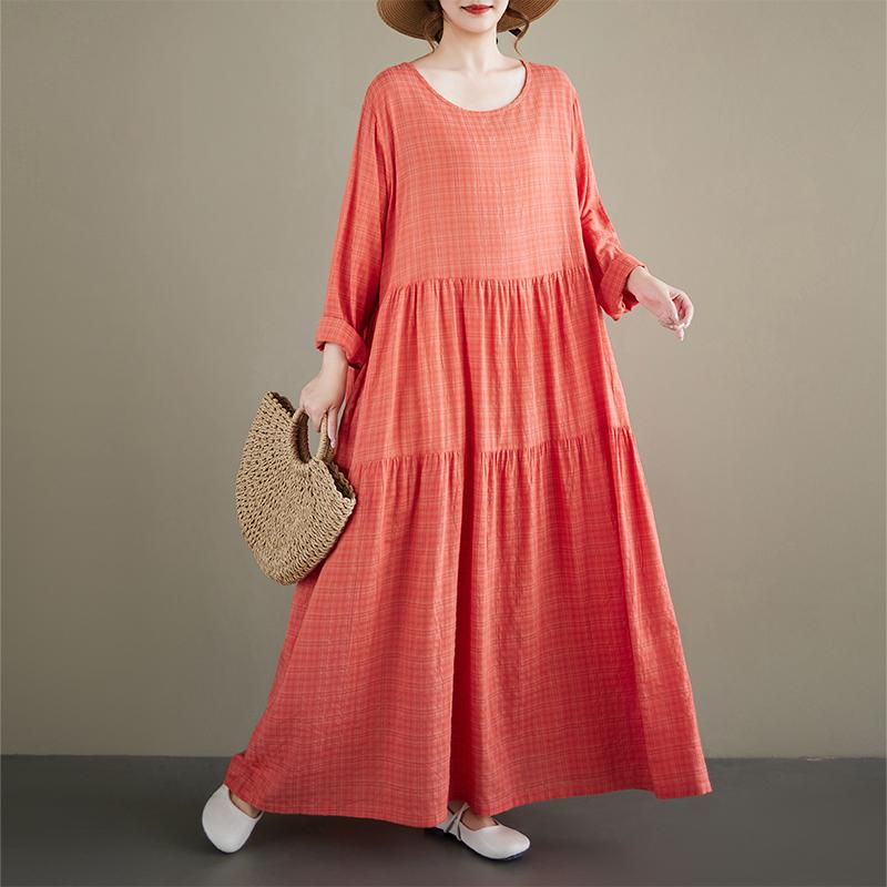 DIMANAF Neu 2026 Damen Übergröße Frühling Sommer Strand Mode Dame Langes Kleid Locker Übergröße Maxi Blumendruck Schwarz
