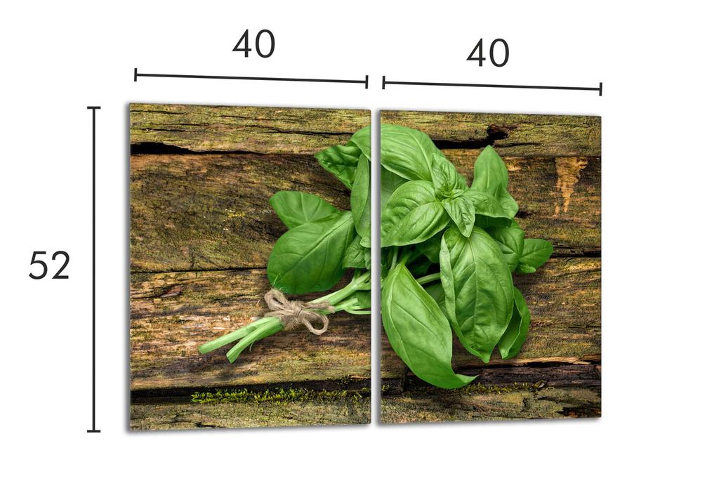Szklana Płyta Ochronna Na Kuchenkę 2x40x52 Bazylia