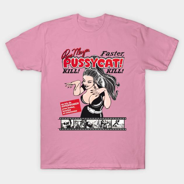 T Shirt Women Faster Pussycat Kill Kill Harajuku Print Kawaii Tshirt Summer Short Sleeve Female T-Shirt Top Tee