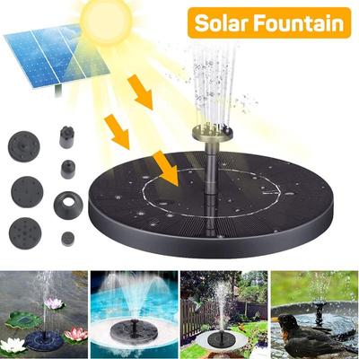 Outdoor Solar Power Water Fountain Pump Energy-saving Plants Watering Kit Floating Panel Pool For Bird Bath, Garden, Yard, Small Pool Pond Decoration
