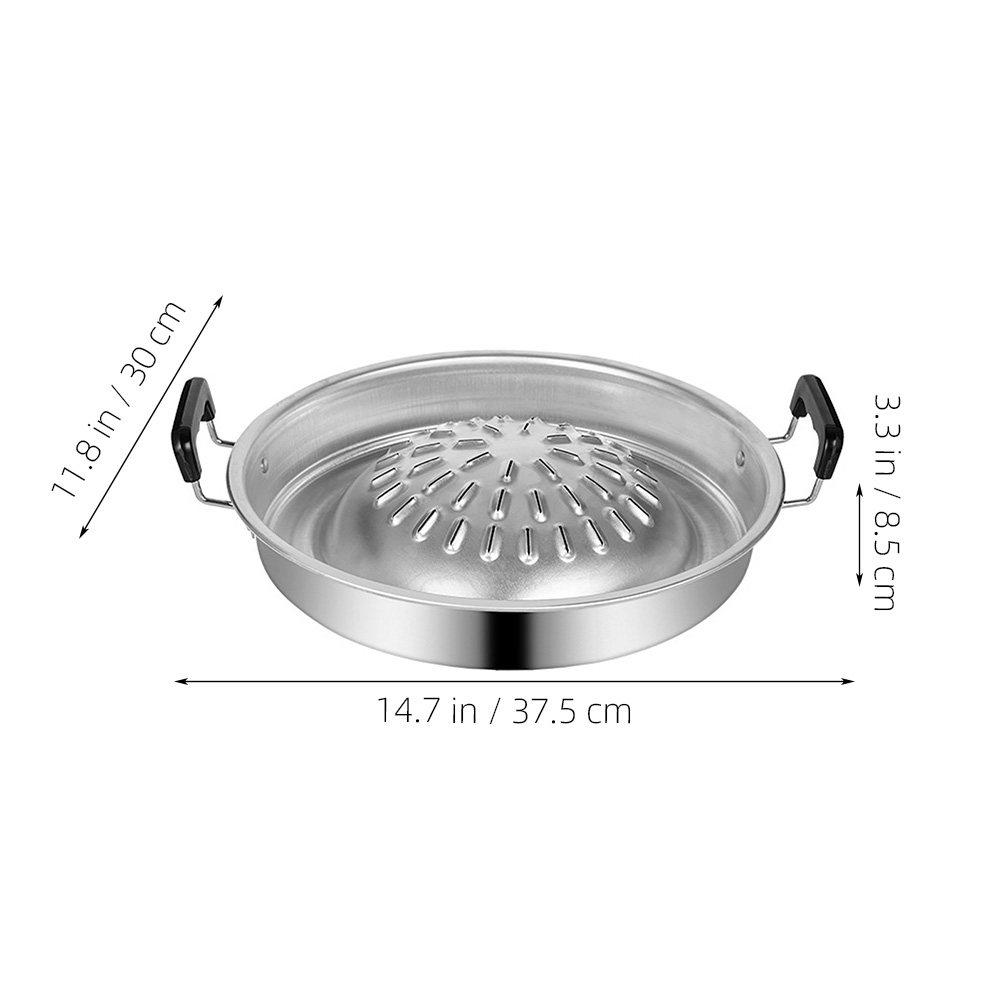 

Reusable Household Bbq Grill Pan Lightweight Safe Material Easy Clean Surface for Outdoor Cooking Grilling Pan with Handle