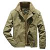 Winter Casual Lamb Wool Lapel Jacket, Men's Fleece Thickened Tooling Plus Size Jacket Top