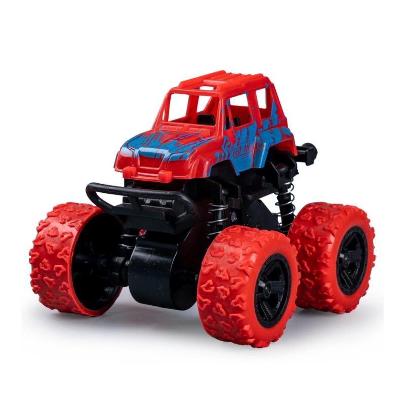 Farmer Stunt Car Inertia 4x4 Dual Inertia Stunt Green Climbing 360° Spin Flip Shock Thickened Tires Off-Road Scooter Toy Car As a Halloween Gift