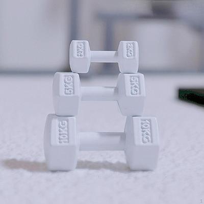 3 Pieces ,Miniature Kettle Bell, Miniature Barbell,Micro Landscape Decor, DIY, Lovely Mini Dumbbells