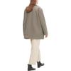 UNIQLO Solid Color Slim Fit Single Breasted Coat Women coats Dark-Beige 453868-32