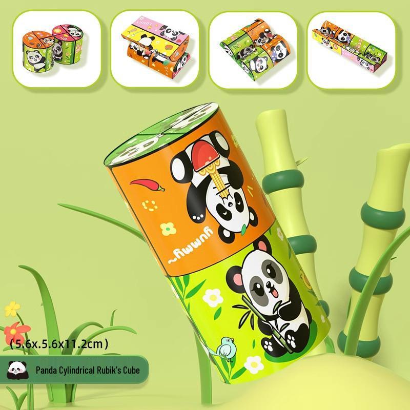Panda Infinity Cube: 3D Geometric Folding Block - Educational Decompression Toy for Kids