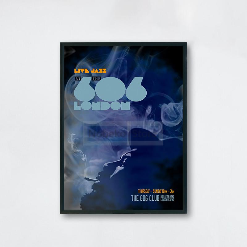 Retro Style Jazz Music Poster Jazz Club Prints Canvas Painting Wall Art Pictures Home Room Vintage Decor Jazz Music Lover Gift