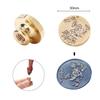 Flowe Art Seal Head Multipurpose DIY Ornamental Round for Packaging Scrapbooking