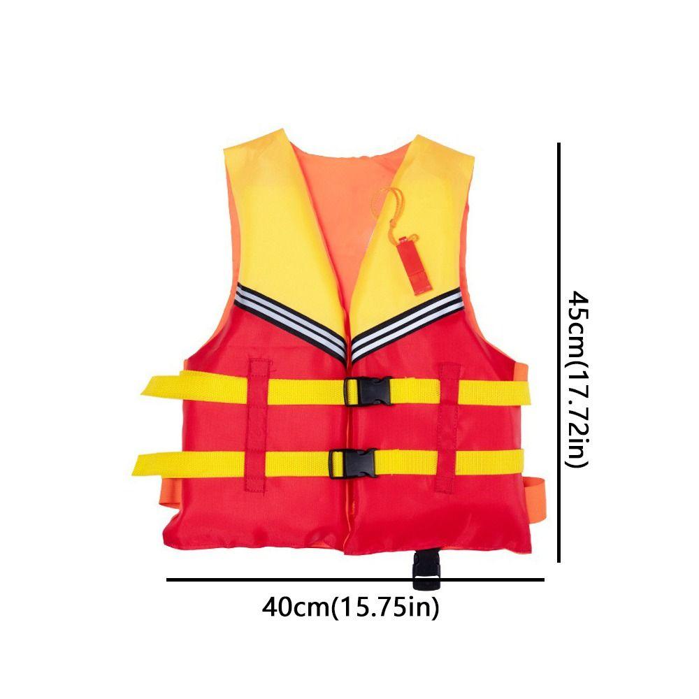 Portable Marine Safety Vest with Whistle Buoyancy Vest Flood Control Boating Vest Fishing
