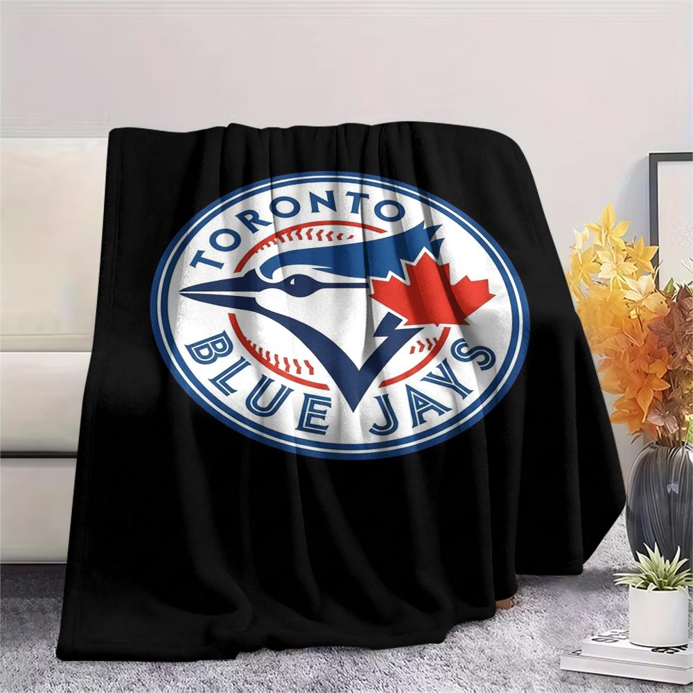 Toronto Blue Jays Print Flannel Blanket, High quality Comfortable for All Seasons, Home Decor, Warmth and Comfort, Perfect for Christmas Gifts