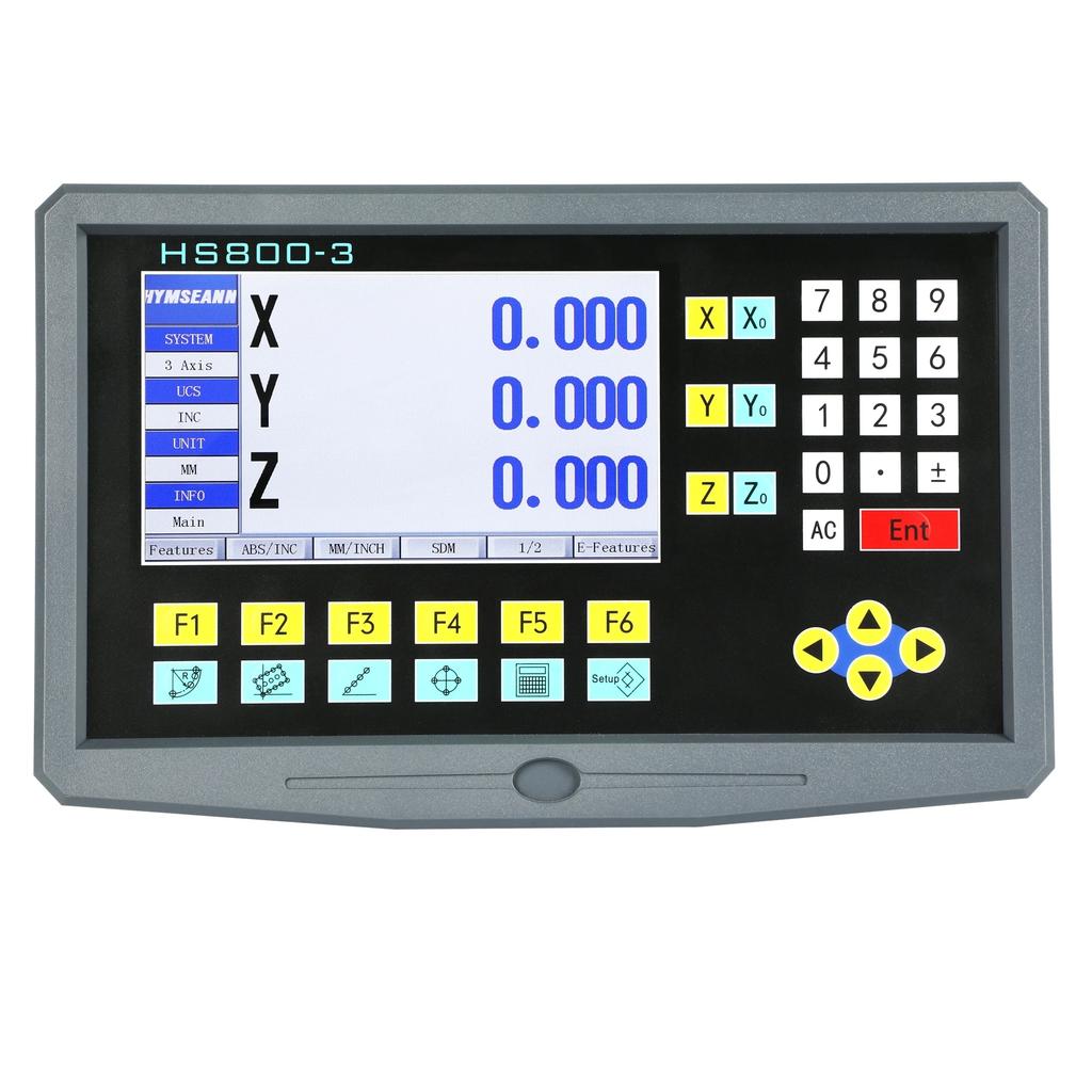 3-Achsen-LCD-Dro-Set, digitales Anzeigesystem und 3-teiliges 5U-Linearmaß, optische Lineallinie 50–1000 mm für Drehmaschinen