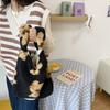 2 Retro Cute Lamb Plush Bear Handbag Bag Casual Student Shoulder Bag Handbag Bento Bag