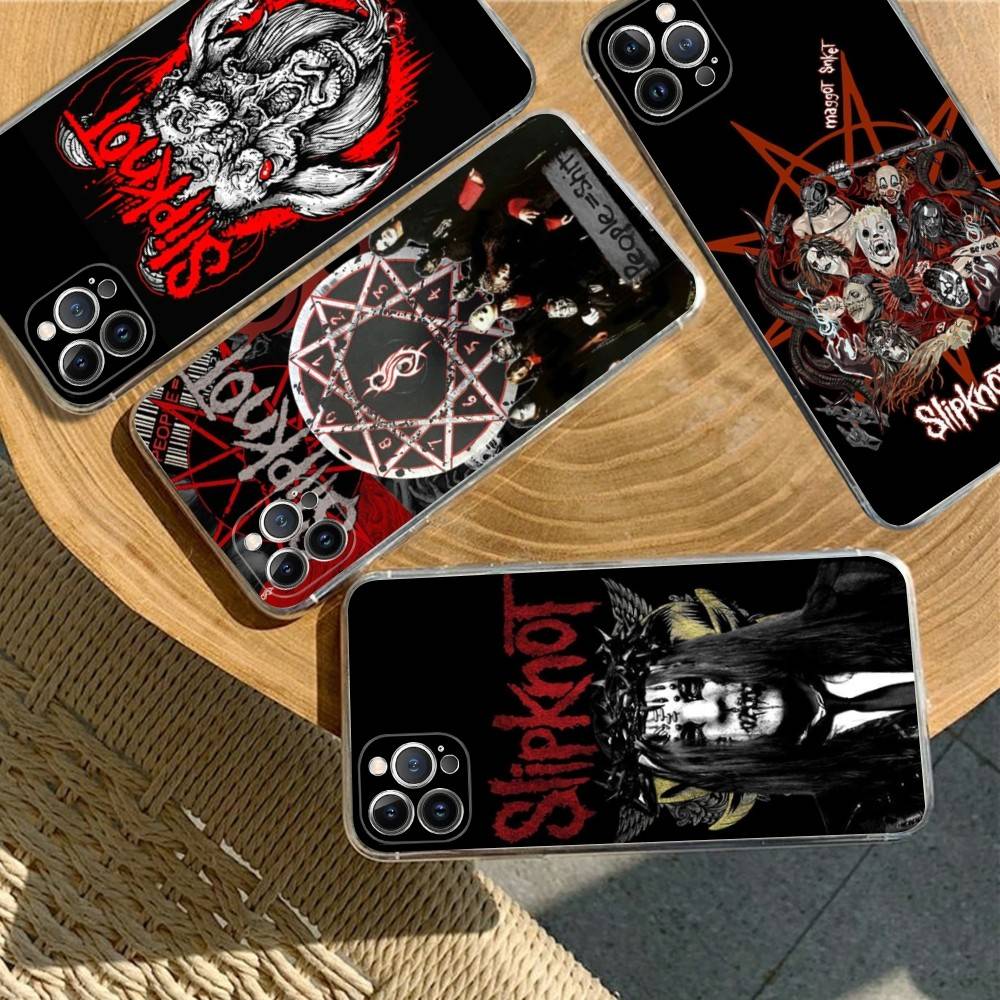 S-Slipknot Rock Transparante Telefoonhoesje Voor IPhone 17 Air 16 Pro Max 15 14 13 12 11Plus Schokbestendige Hoes
