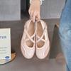 Cross-band ballet training shoes for women's new breathable hollow shallow mouth single shoes versatile casual Mary Jane shoes for women