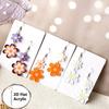 2D Flat One to Two Acrylic Flower Connected Earrings Elegant and Fashionable Temperament Suitable for Valentine's Day Gift Giving and Daily Wear