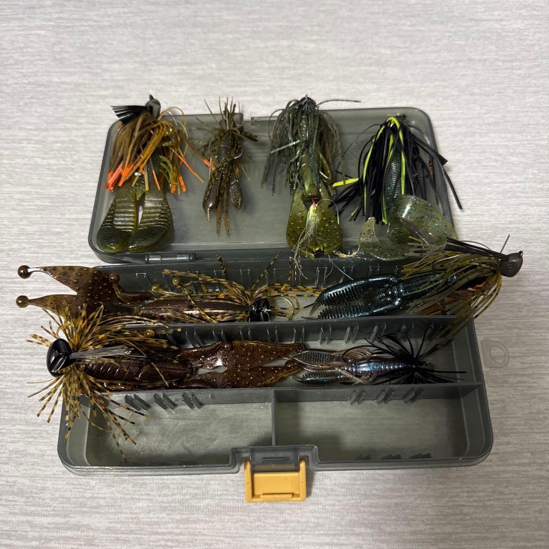 Rubber jig set bass fishing lure