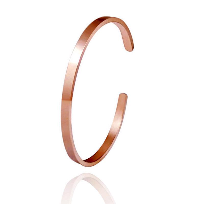 Verstellbarer C-förmiger Edelstahl-Armreif - Europäisches/Amerikanisches Erntedank- und Weihnachtsgeschenk, Anpassbares Logo verfügbar.