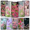 Pink Tulip Flower Love Heart Phone Case For Xiaomi Redmi Note 15 14 13 12 4G 9 10 11 Pro Plus 5G 14C 13C 12C 10C Soft TPU Cover