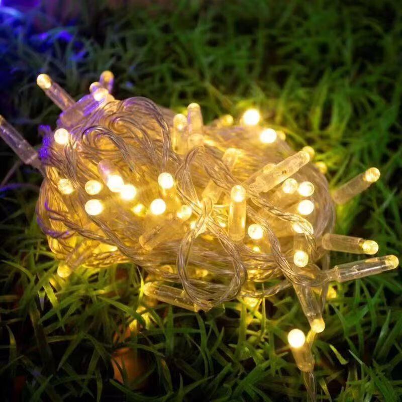 UOSU Wasserdichte Weiße LED-Lichterkette für den Außenbereich