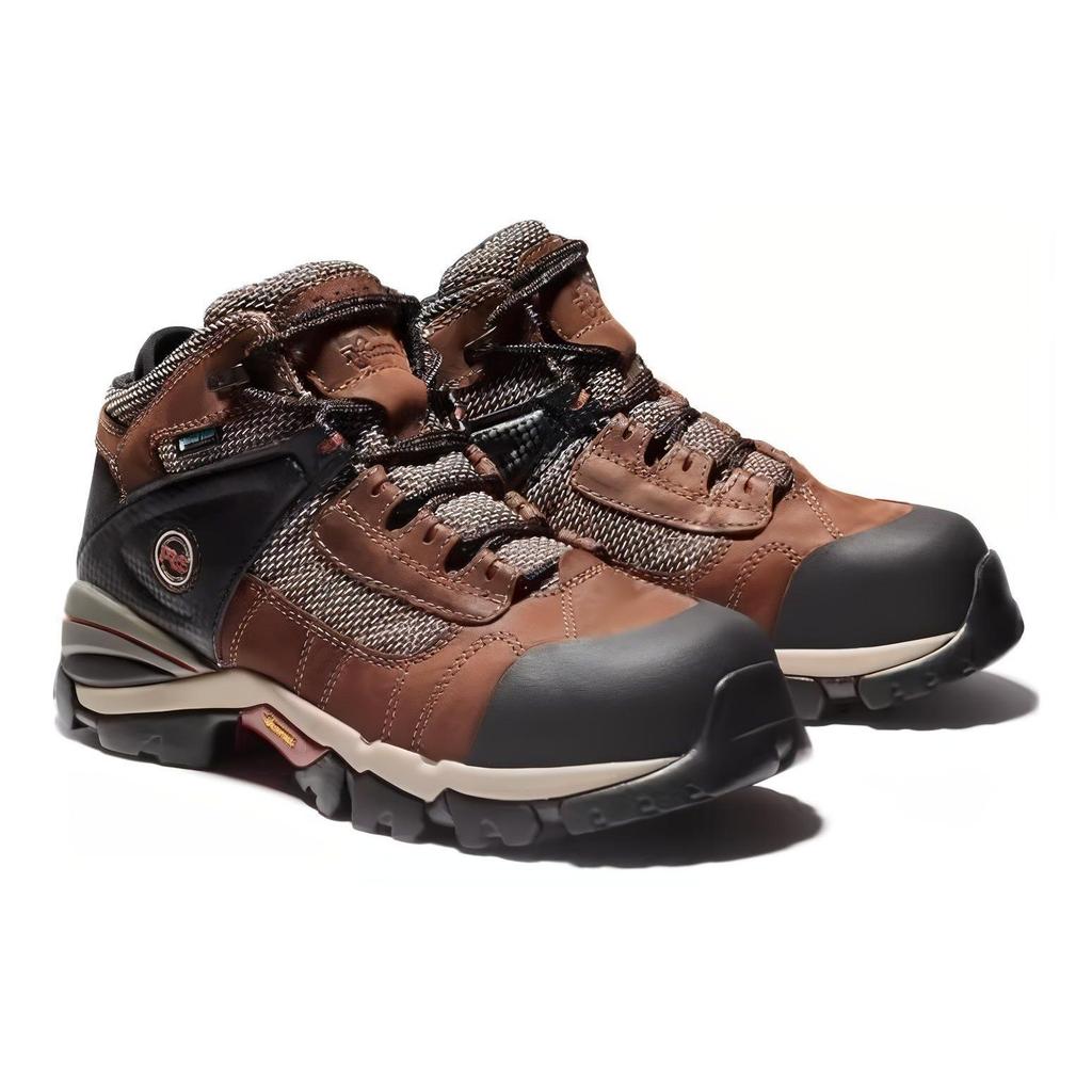 Timberland Pro Shock Absorbing Durable Low Top Outdoor Functional Shoes Men Shoes Brown Black TIM-91696214