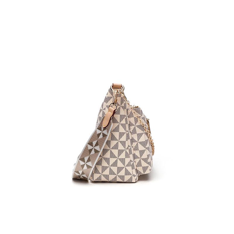 Printed Retro Simple Waist Bag Crossbody Shoulder Bag New Autumn and Winter Neutral Bag Commuting