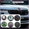 1 Pezzo Emblema Logo Auto Cofano Anteriore Bagagliaio Posteriore Stile Auto Per Octavia Superb Rapid Kodiaq Karoq Fabia Kamiq Roomster Citigo