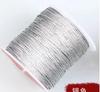100M Strong Polyester Cross Stitch Sewing Threads Needles Threads Silver Gold Wire Embroidery Thread Cross Stitch Floss Supplies