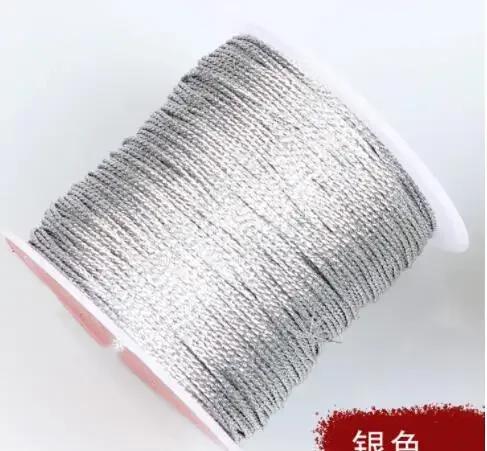 

100M Strong Polyester Cross Stitch Sewing Threads Needles Threads Silver Gold Wire Embroidery Thread Cross Stitch Floss Supplies срібний