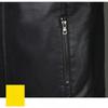 PU Leather Men's Slim Jacket Autumn and Winter Velvet Jacket Men's Casual Stand-up Collar Leather Jacket