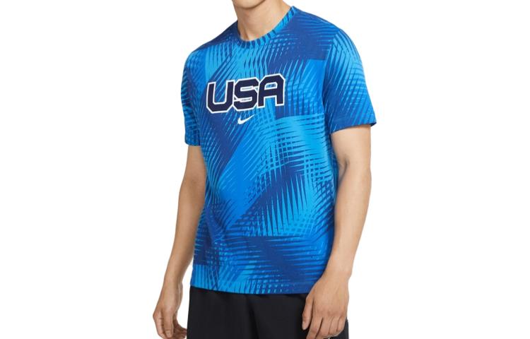 Nike T Shirt Men s Transparent Blue CW0938-406 L